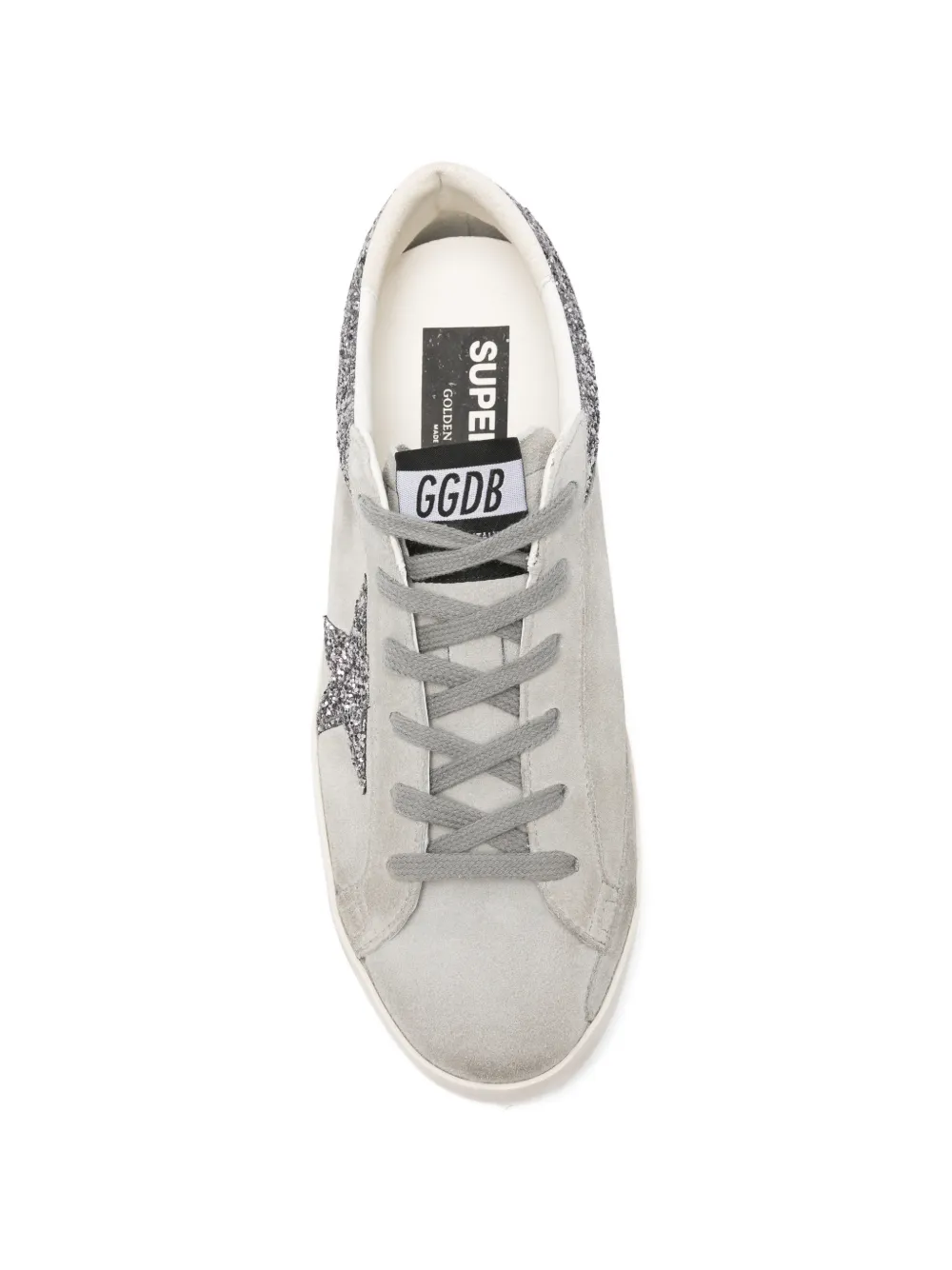 Golden Goose x Browns Superstar sneakers verfraaid met glitter Grijs