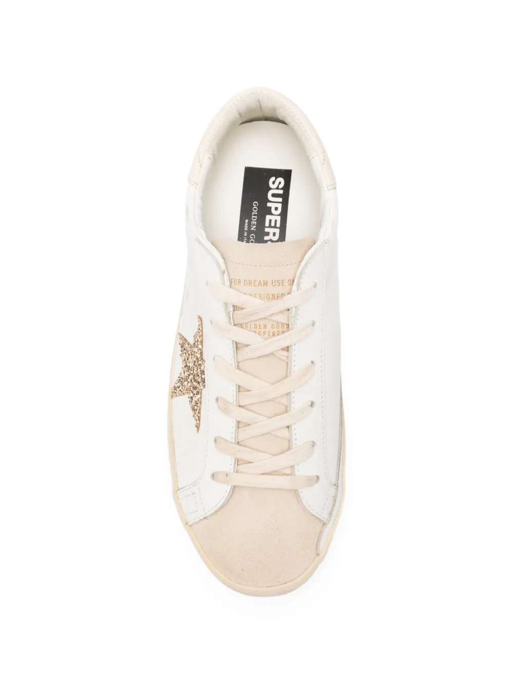 Golden Goose x Browns Superstar sneakers met glitters-patch Wit
