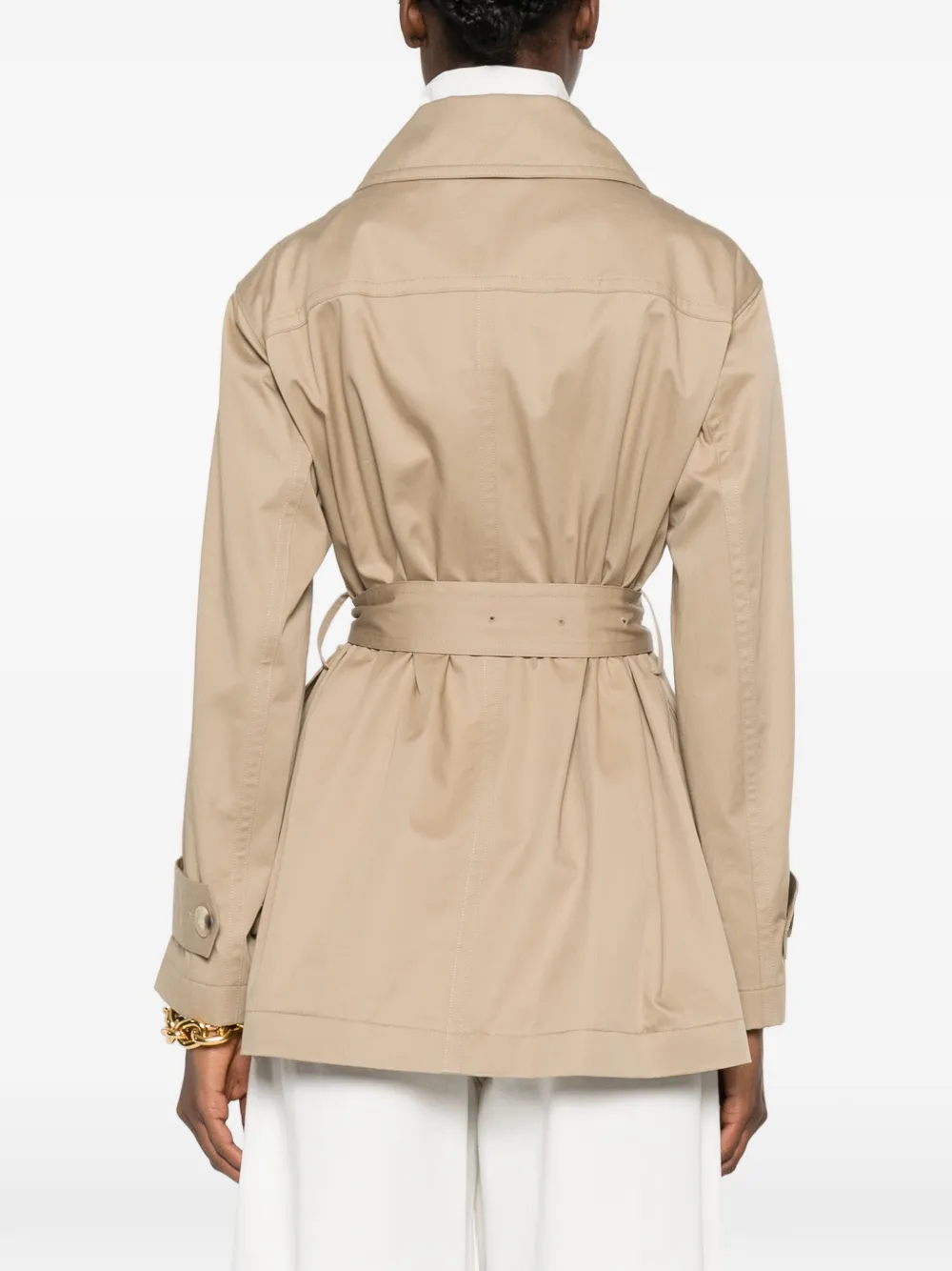 JOSEPH Shama jas met ceintuur Beige