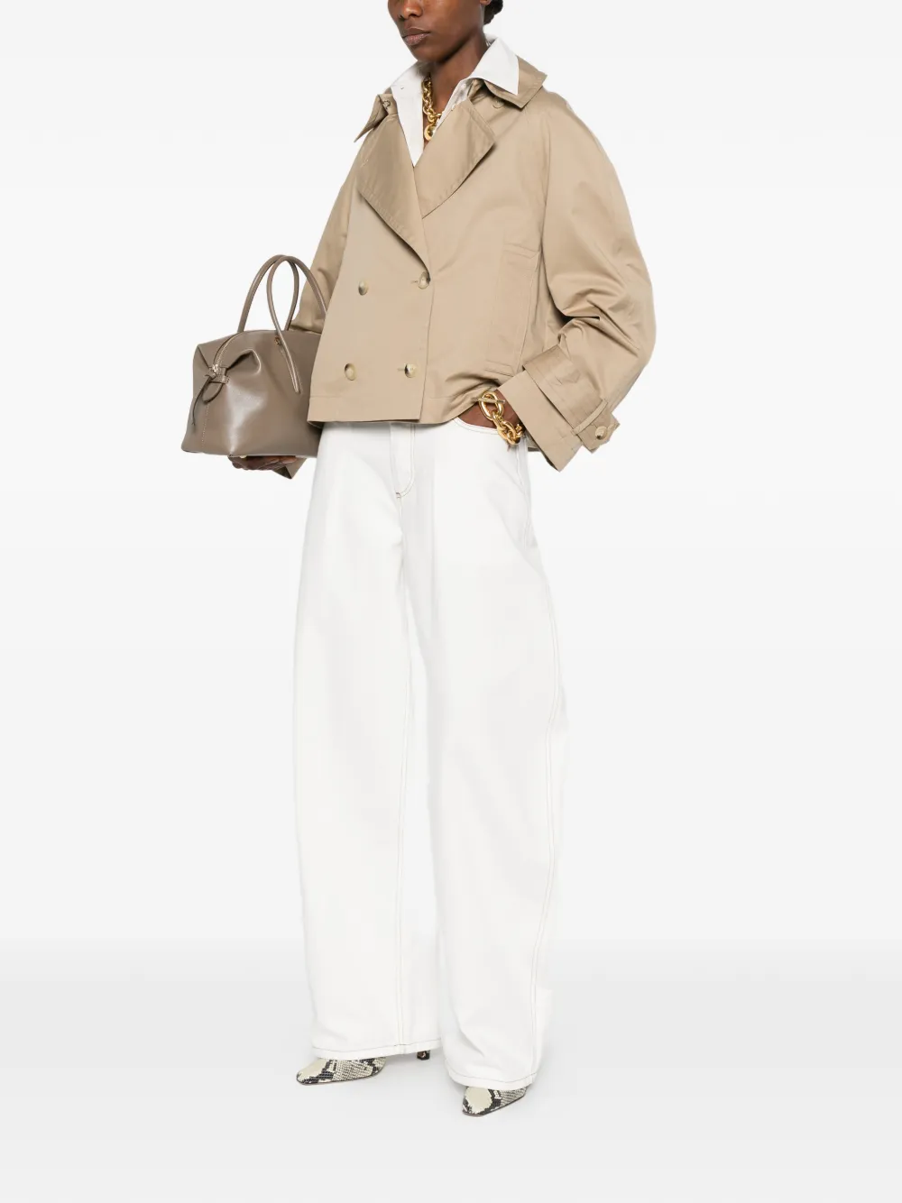 JOSEPH Zago jas met dubbele rij knopen Beige