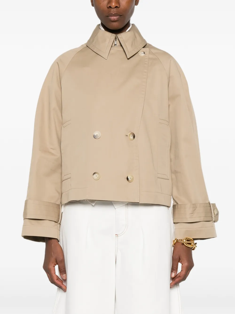 JOSEPH Zago jas met dubbele rij knopen Beige