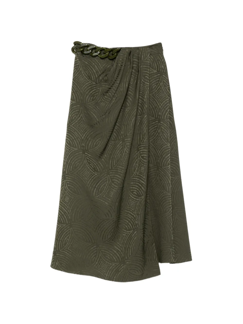 JOSEPH jacquard chain midi skirt - Verde