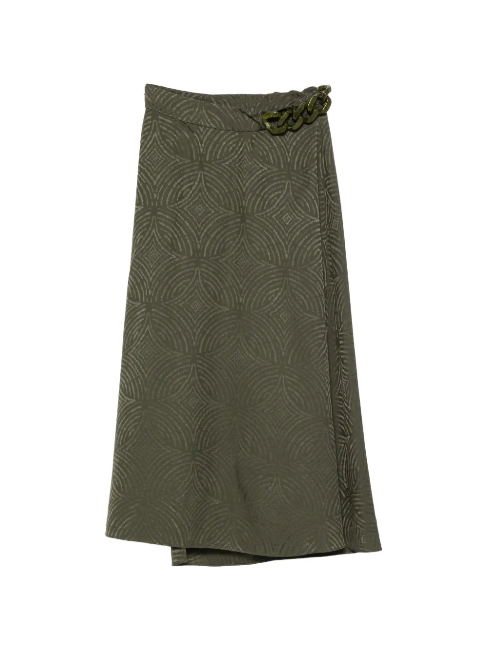 JOSEPH Midi-rok met jacquard en ketting Groen