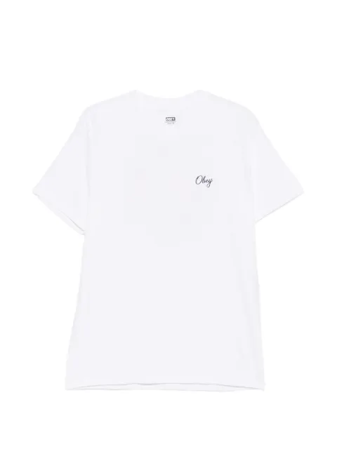 Obey Camiseta com detalhe de logo