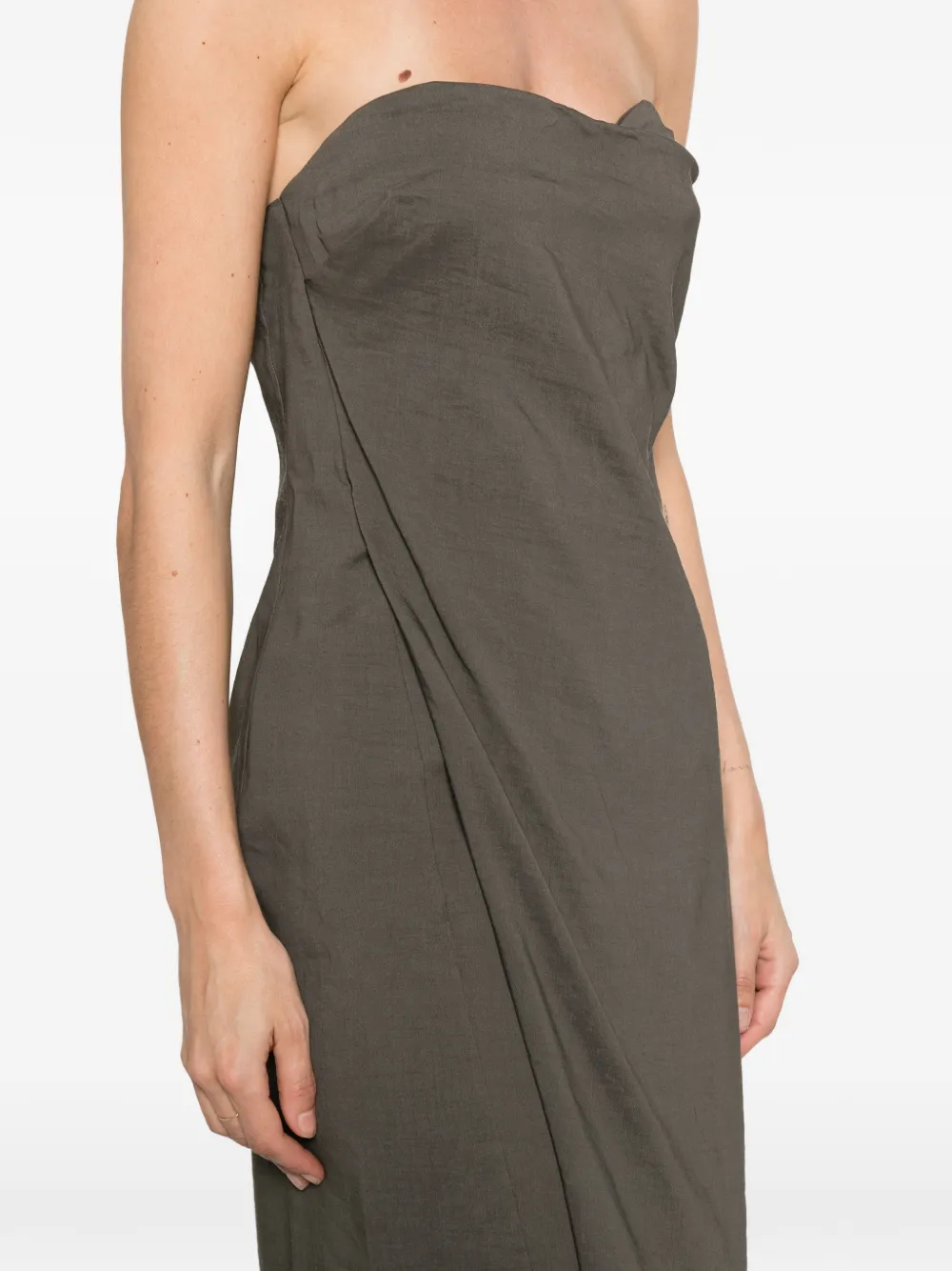 Cortana Strapless maxi-jurk Grijs
