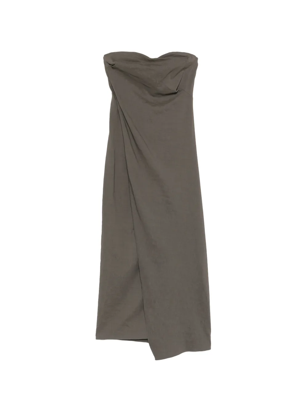 Cortana strapless draped maxi dress - Grigio