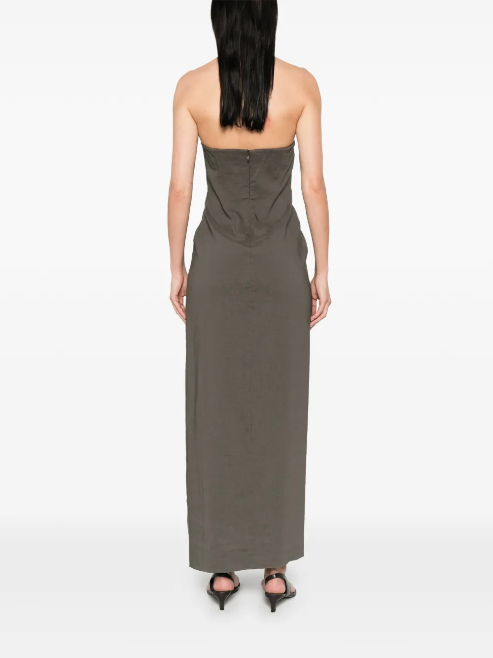 Cortana Strapless maxi-jurk Grijs