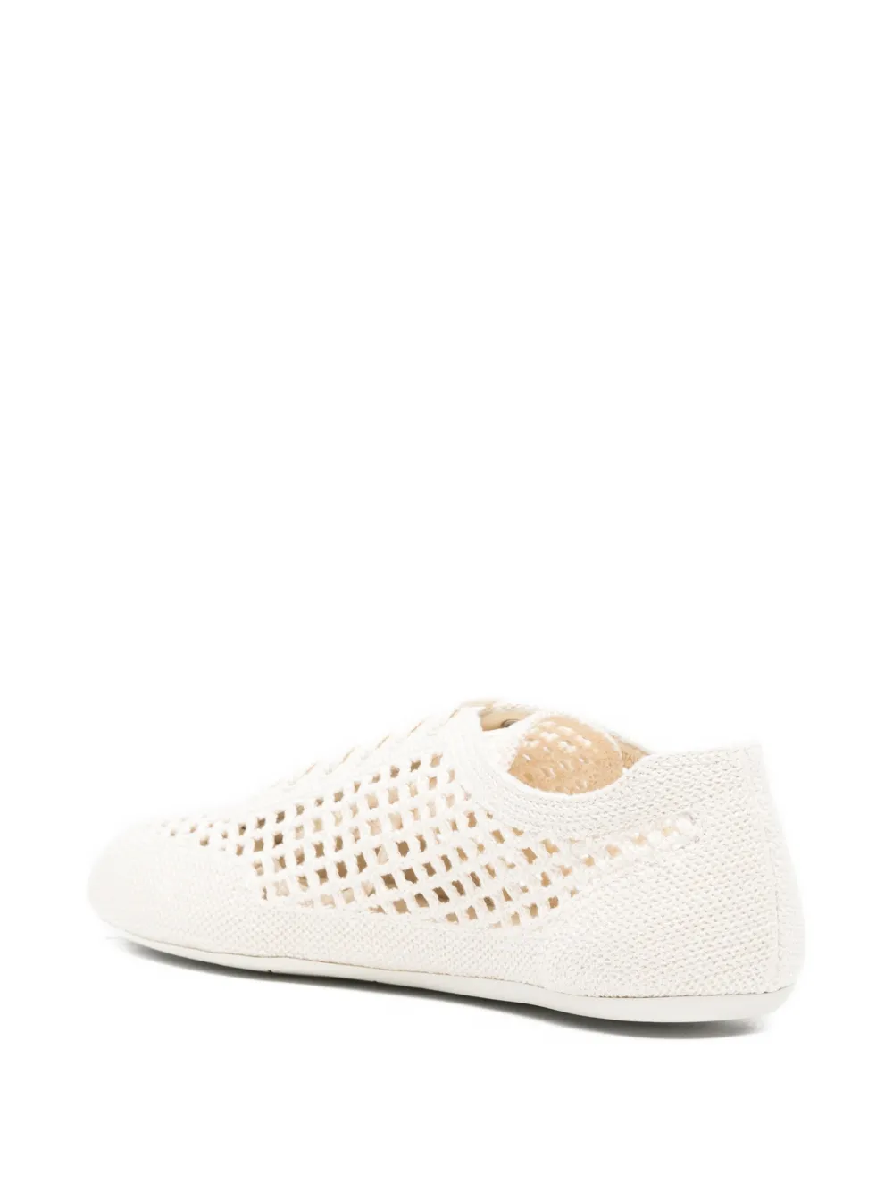 Prada Collapse geweven low-top sneakers Beige