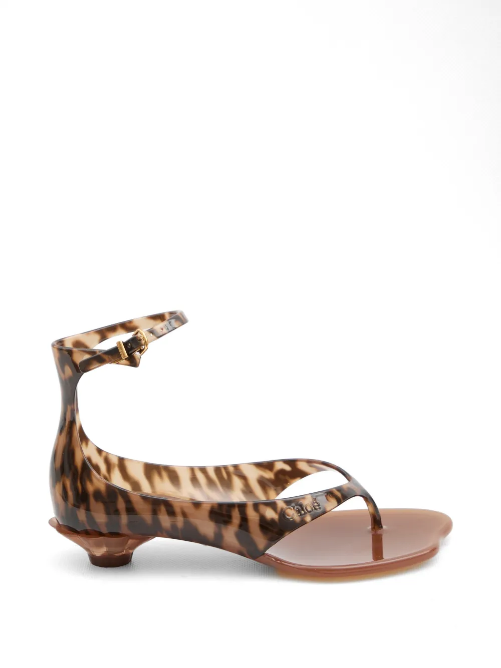 Chloé Jelly sandalen met tropische print en enkelbandje Wit