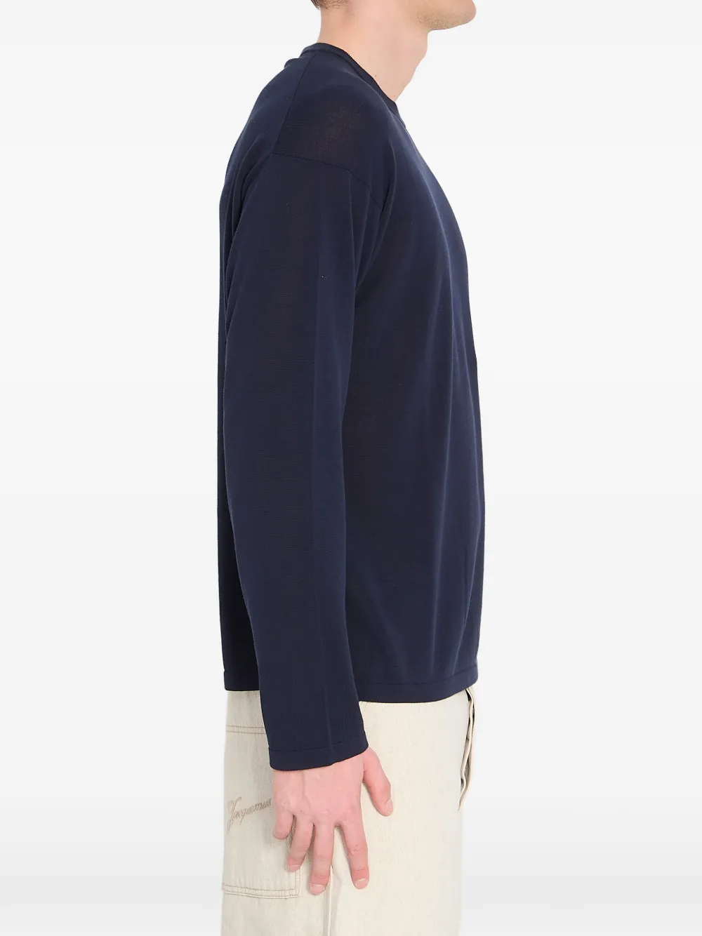 Roberto Collina Sweater met ronde hals Blauw