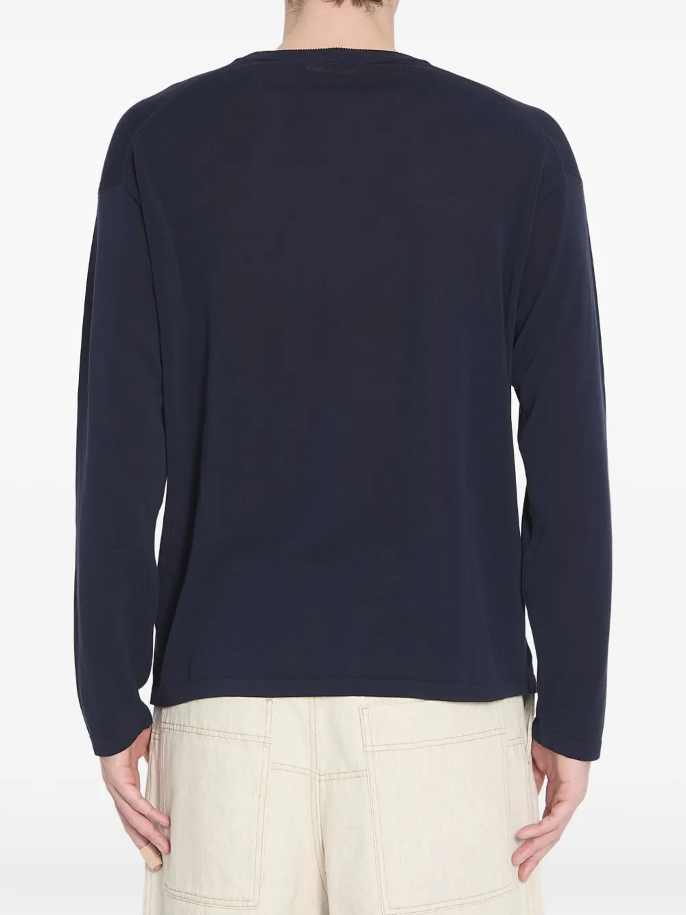 Roberto Collina Sweater met ronde hals Blauw
