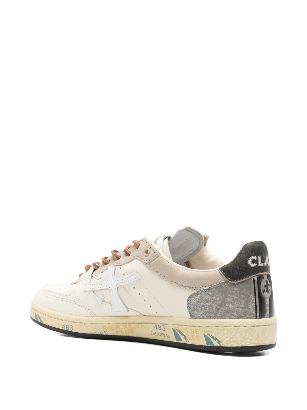 Premiata Bskt Clay leren sneakers Wit