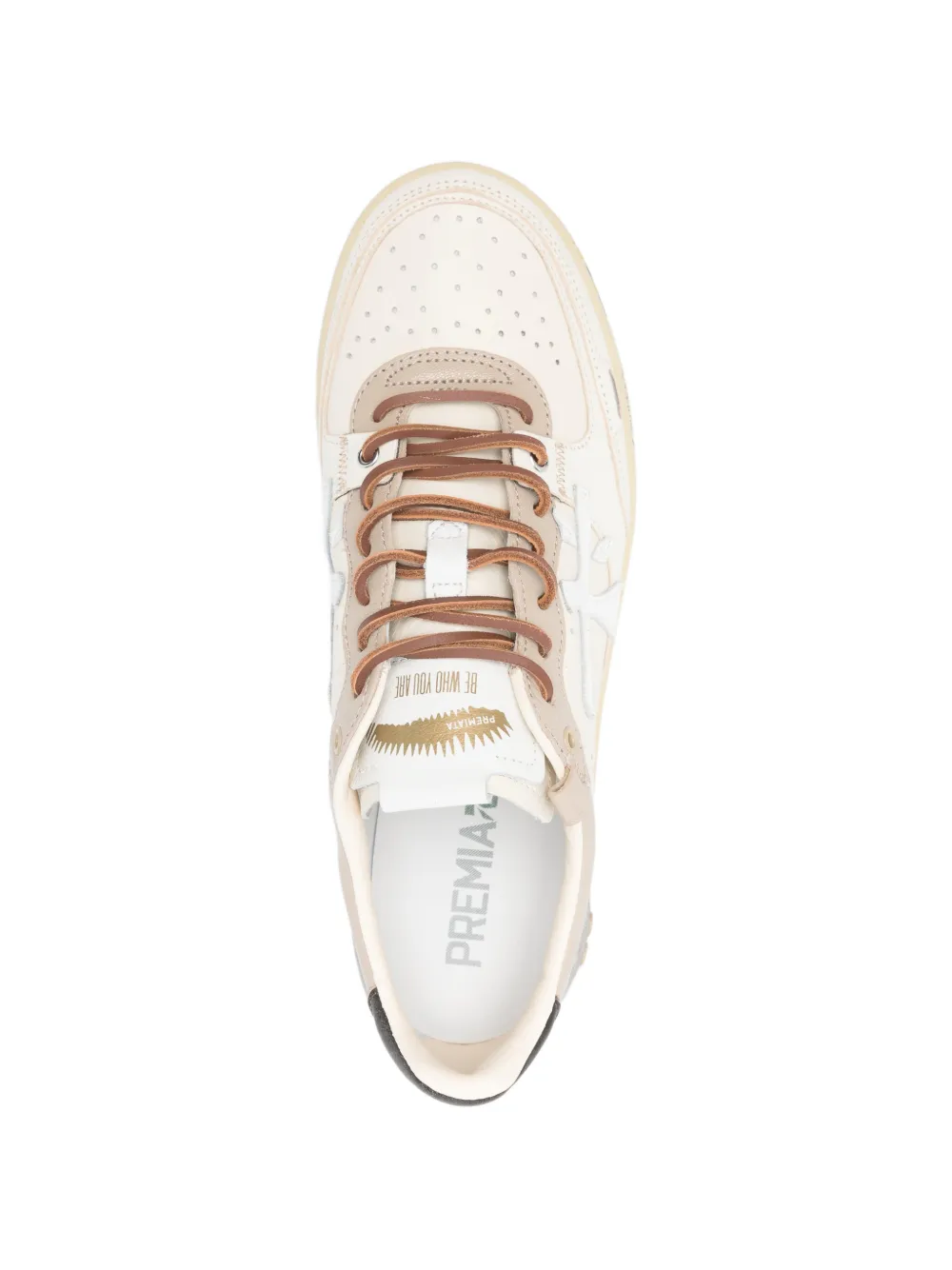 Premiata Bskt Clay leren sneakers Wit