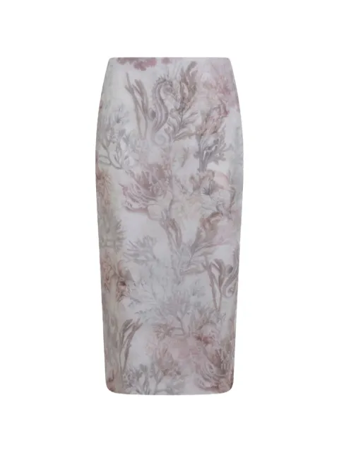 Max Mara floral-print skirt