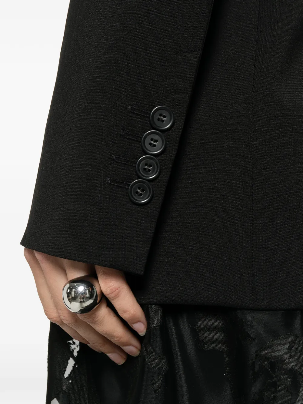 Sportmax Colbert met puntige revers Zwart