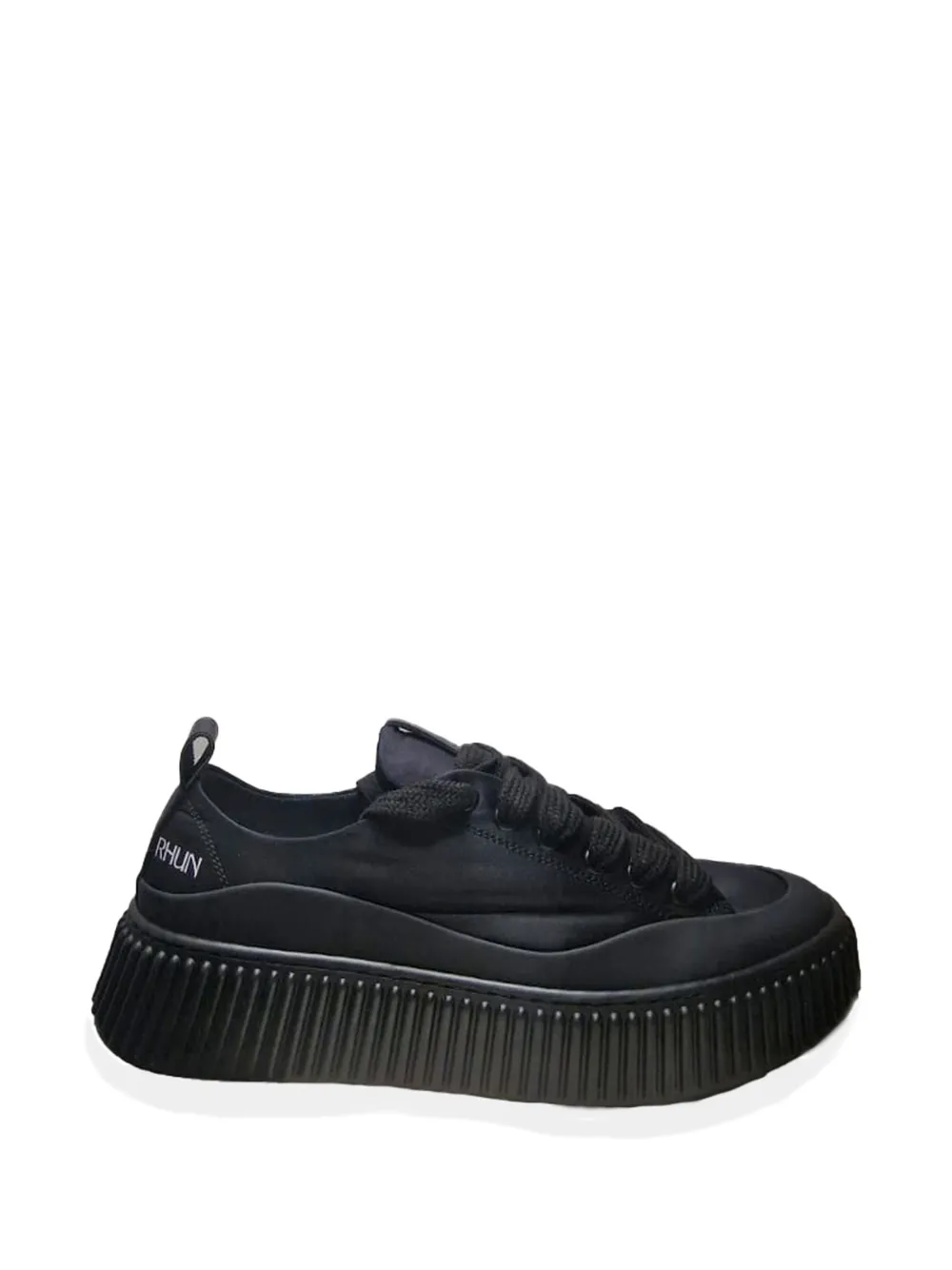 Rhun panelled platform sneakers Zwart