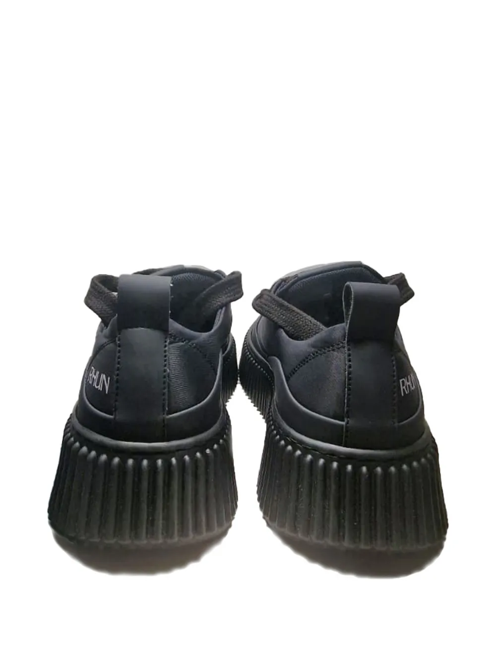 Rhun panelled platform sneakers Zwart