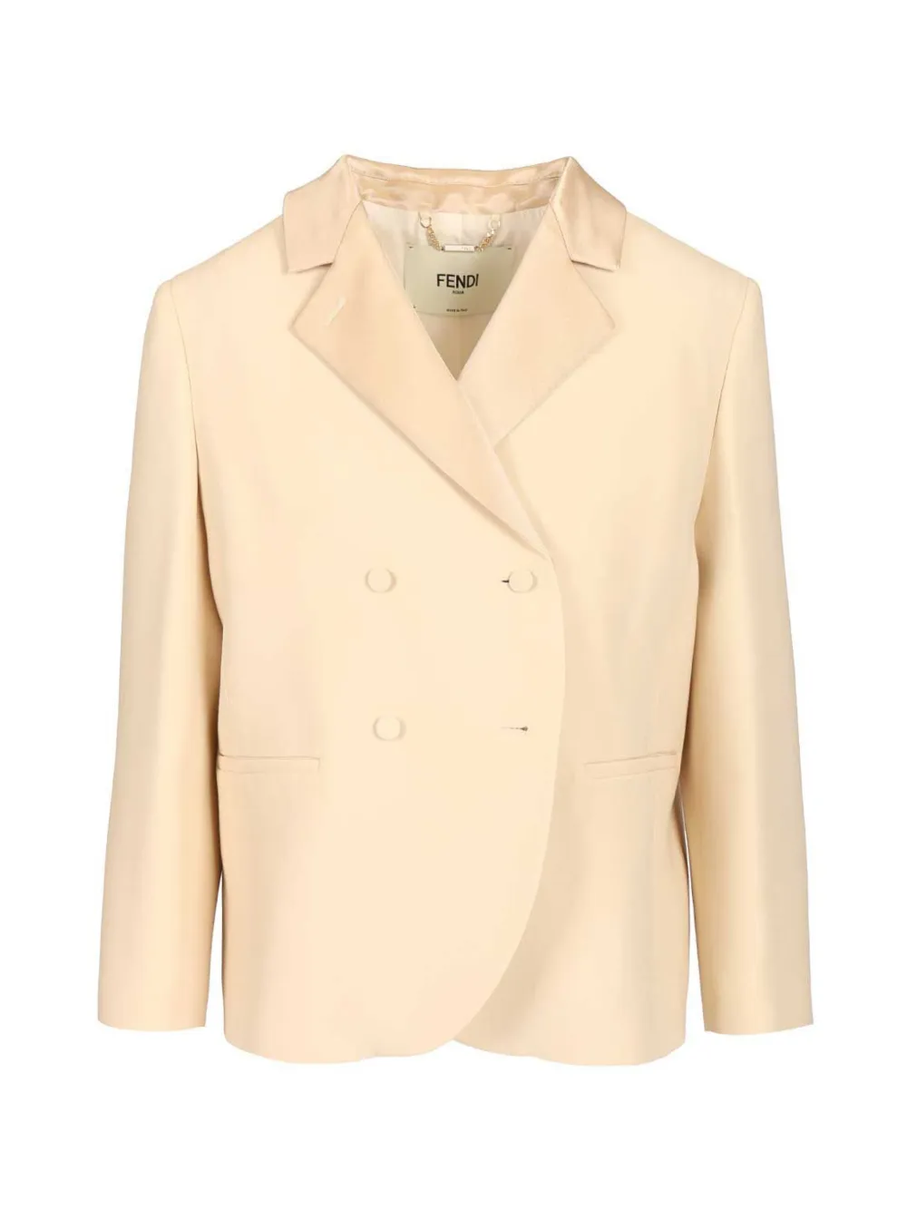FENDI double-breasted blazer - Toni neutri