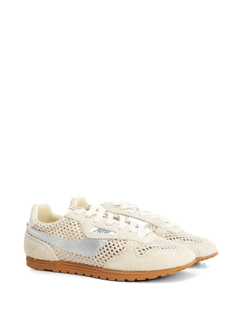 Autry Windspin sneakers met gebreid vlak Beige