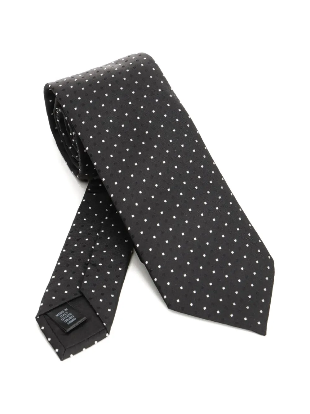 Dolce & Gabbana jacquard polka-dot tie - Nero