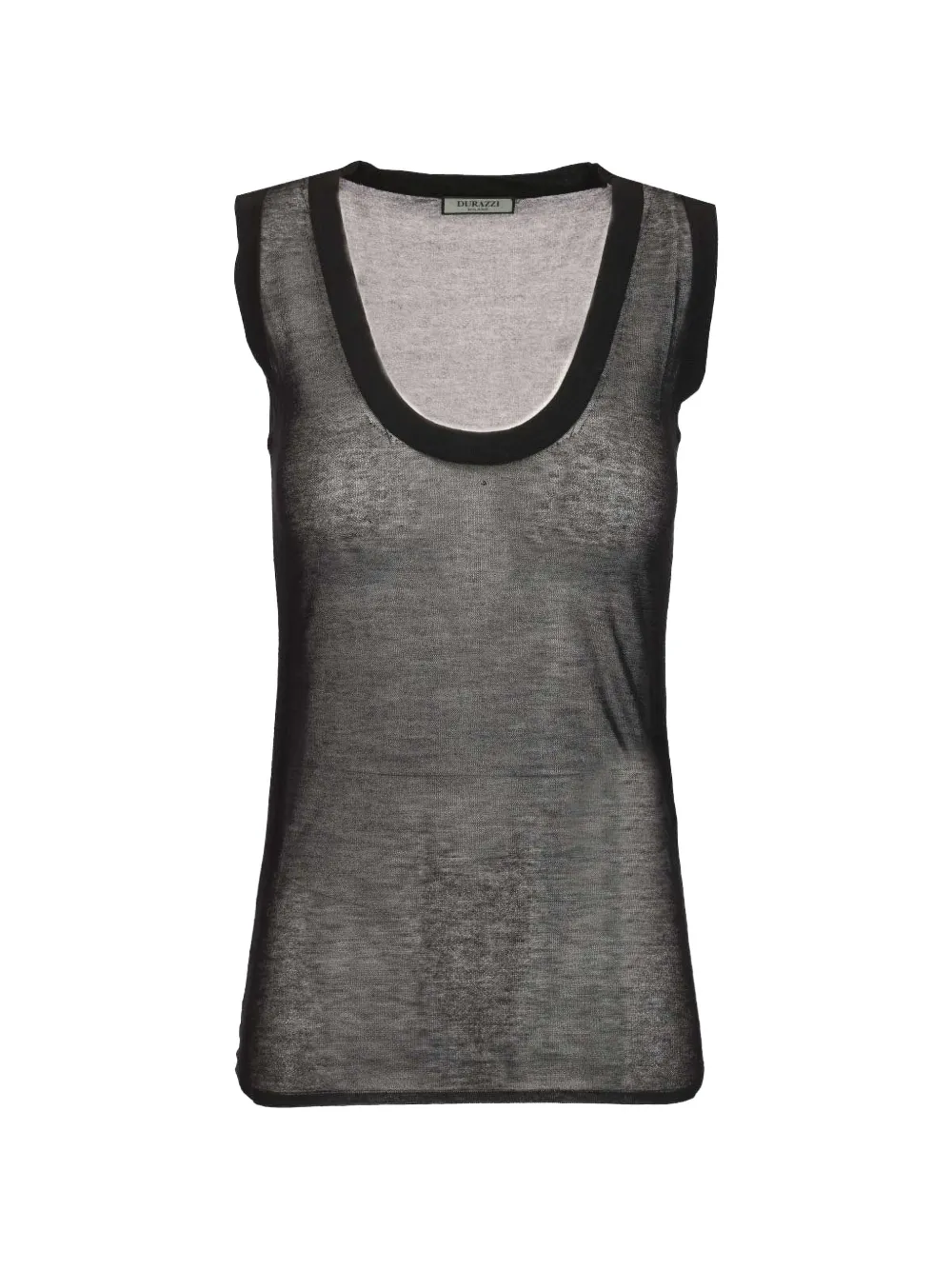 Durazzi Milano see through tank top - Nero