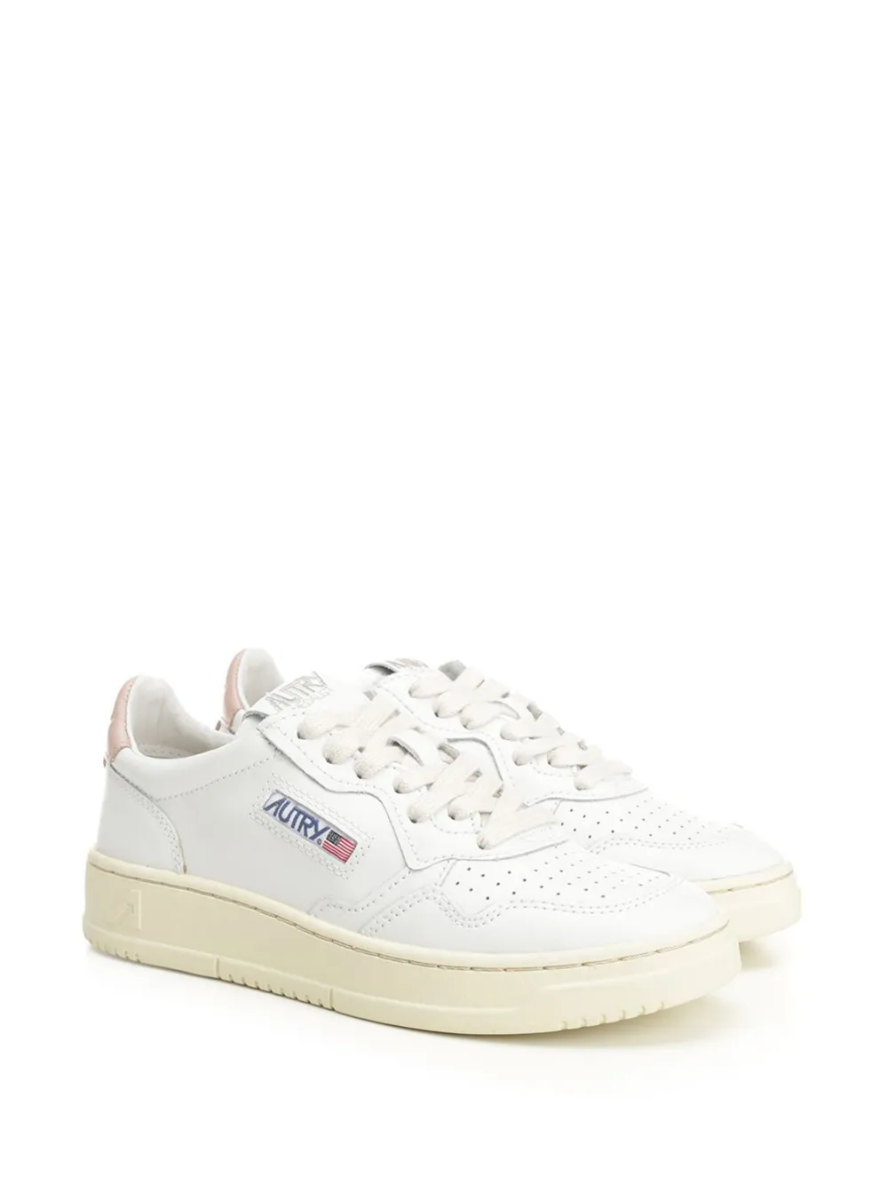 Autry padded collar medalist sneakers Wit