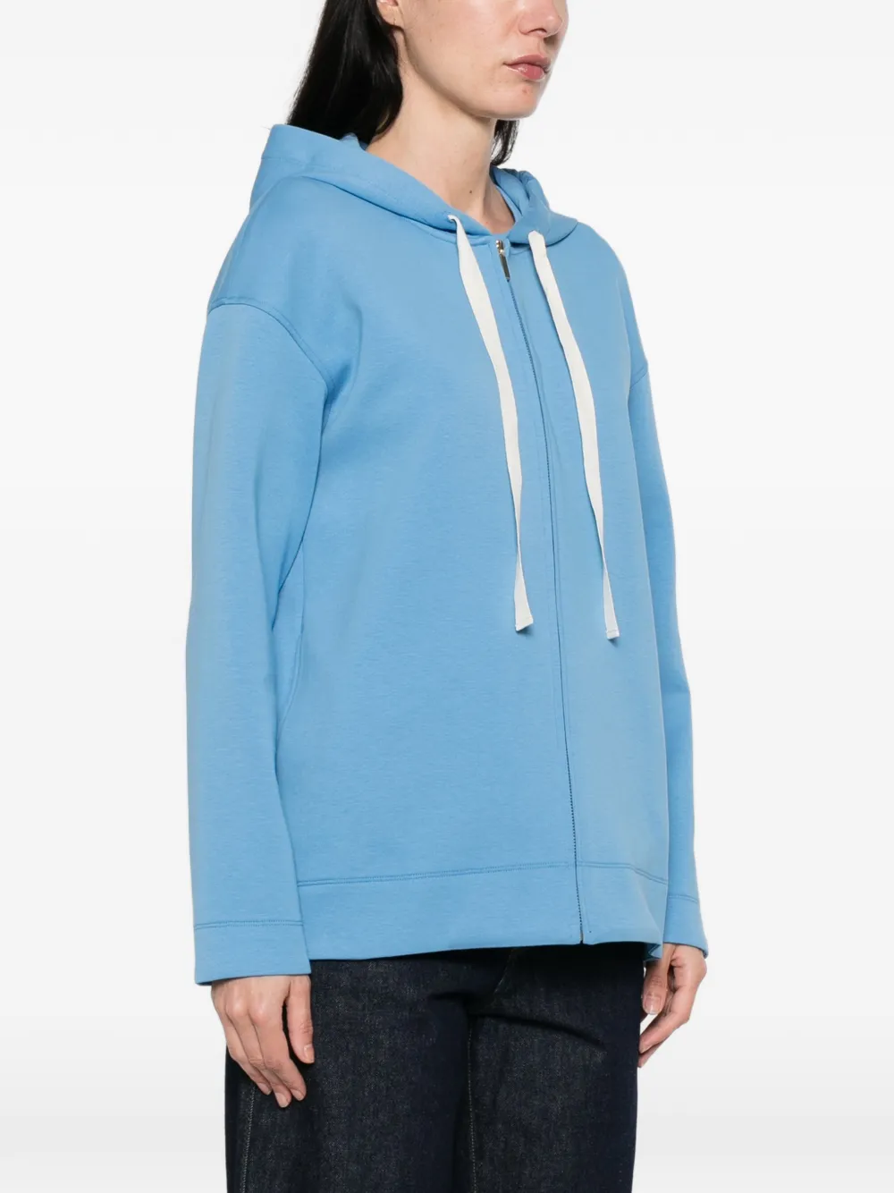  's Max Mara Hooded Zip-up Sweatshirt - Blue 