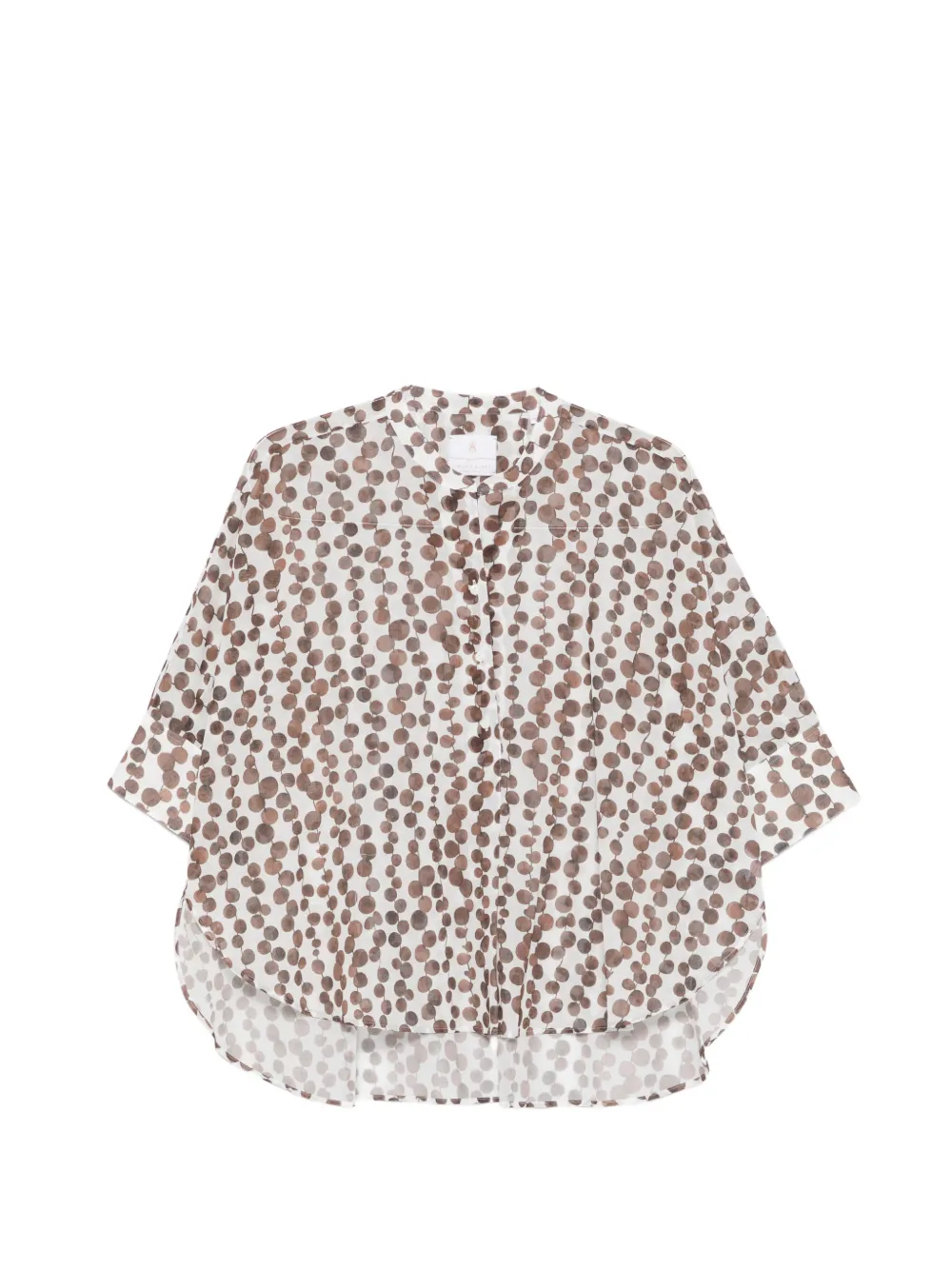 TRAME AUREE polka dot blouse - Bianco