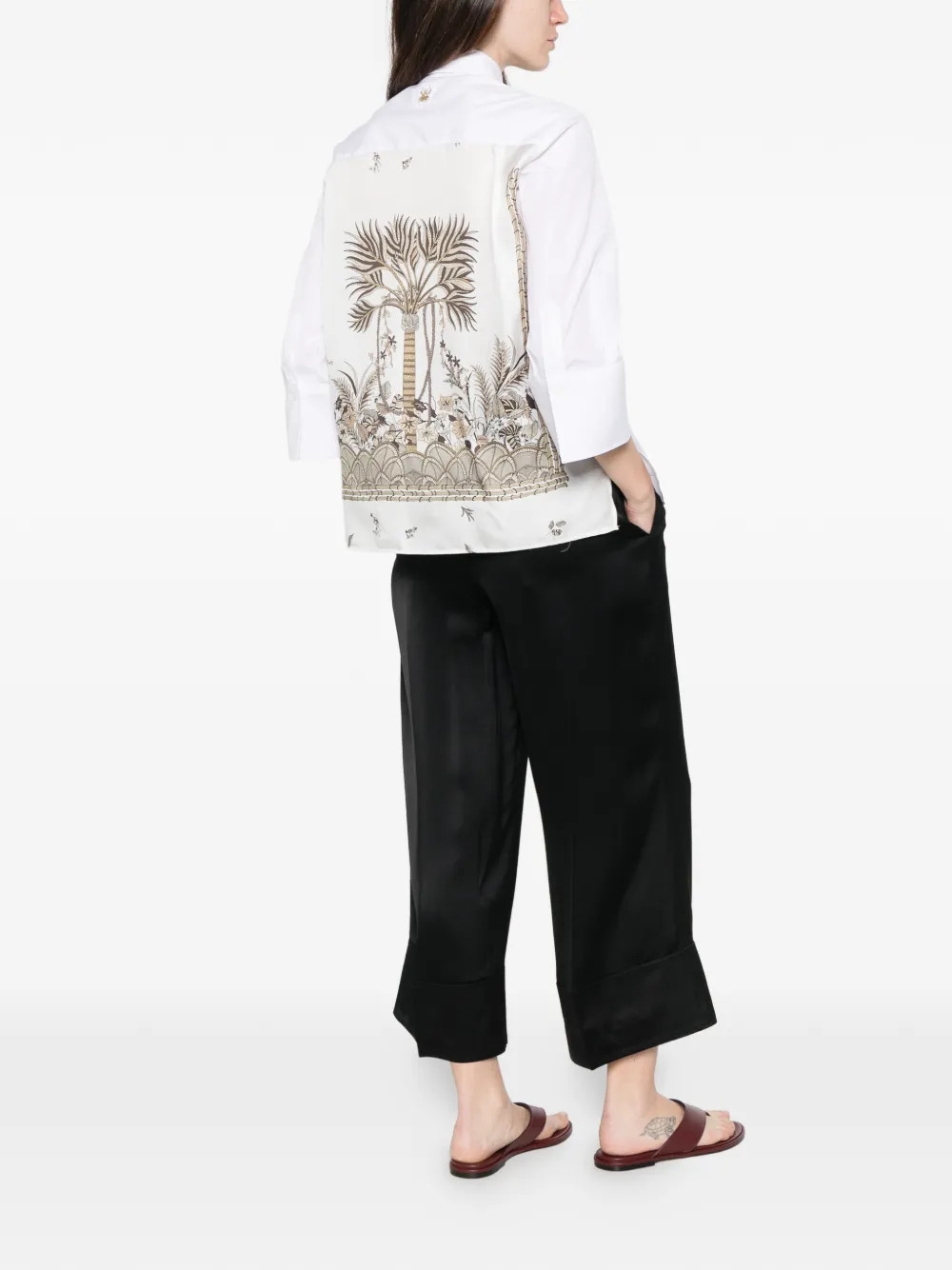  Trame Auree Button Front Shirt - White 