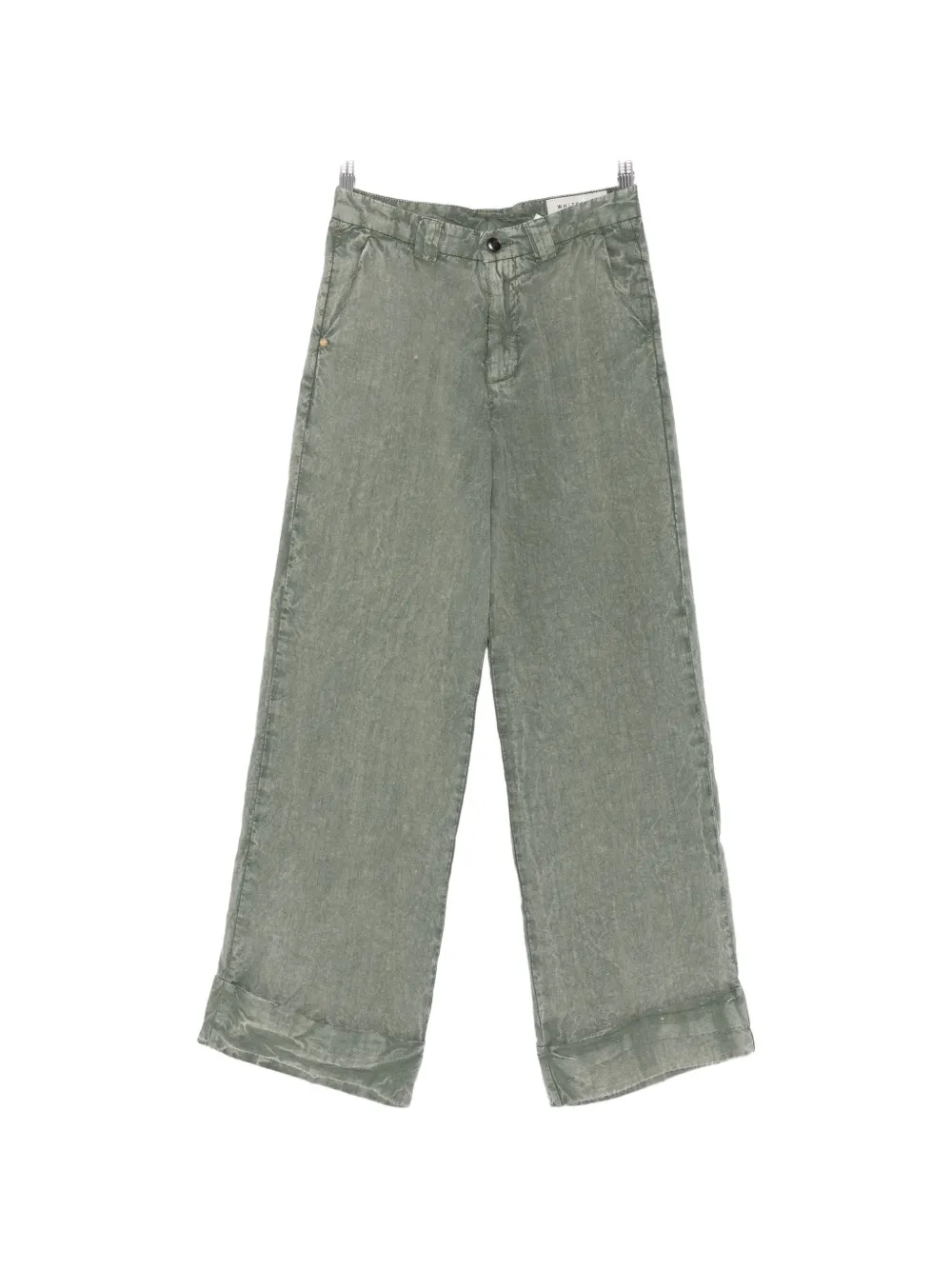 White Sand cuffed trousers - Grigio