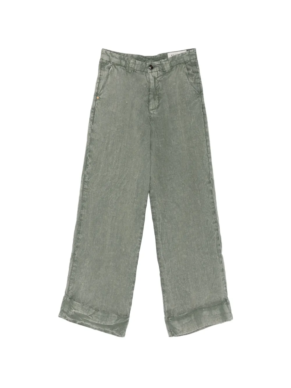 White Sand cuffed trousers - Grigio