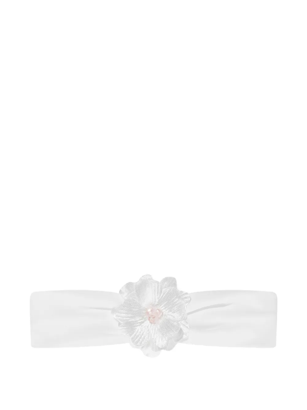 Dress & Fleur Haarband en jurk met bloemapplicatie Wit