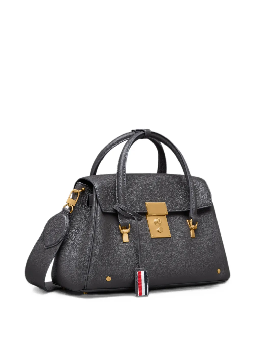 Thom Browne Bolton tas van zacht bewerkt leer Grijs