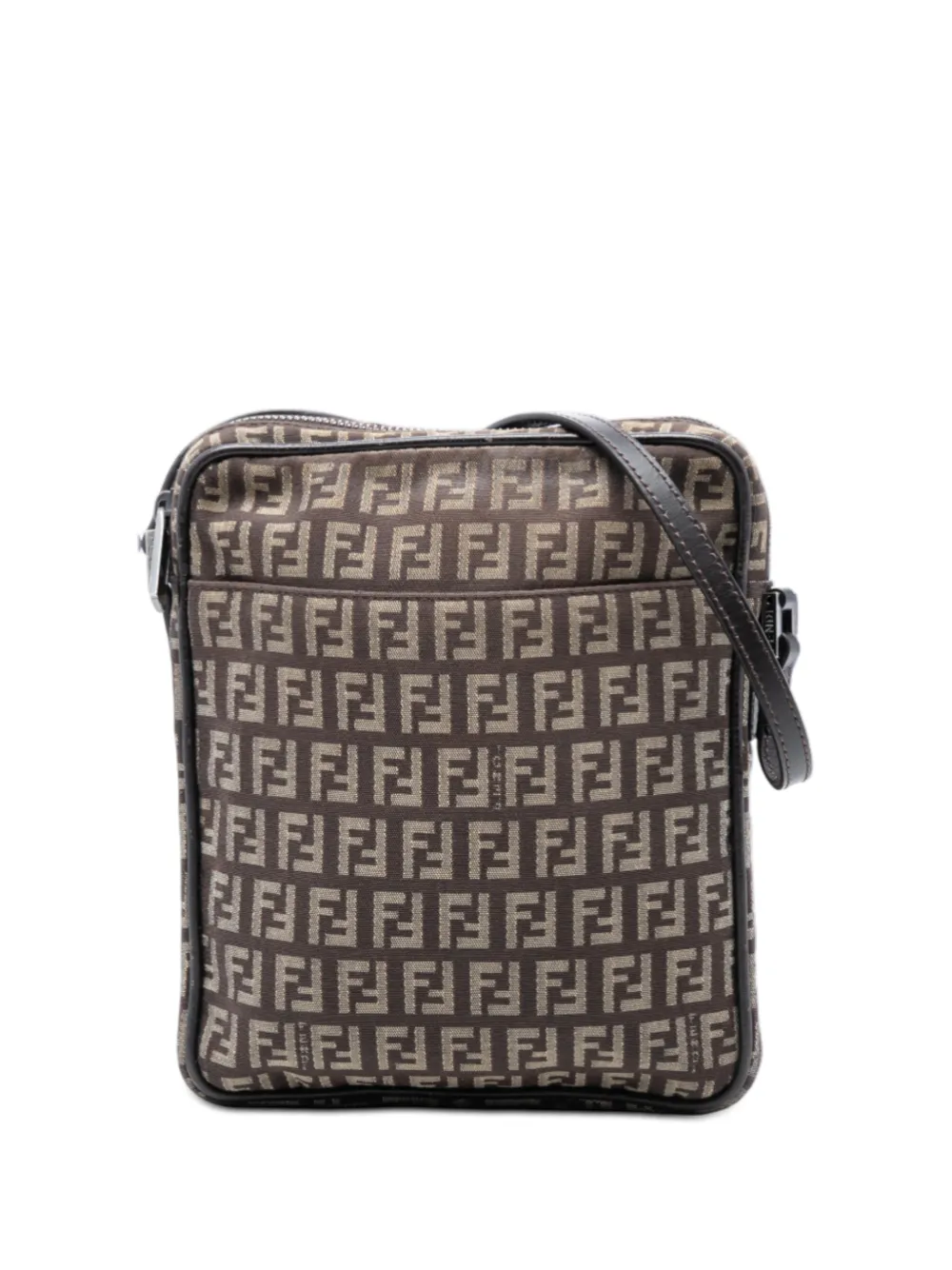 Fendi Pre-Owned 2000-2010 Zucchino Canvas crossbody bag - Brown