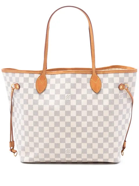 Louis Vuitton Pre-Owned 2019 다미에 아주르 네버풀 MM 토트 백