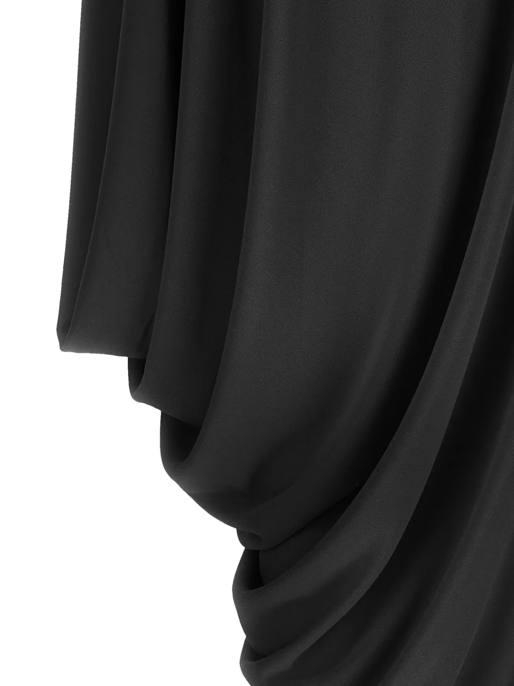 TOM FORD Impossible asymmetrische gedrapeerde top Zwart