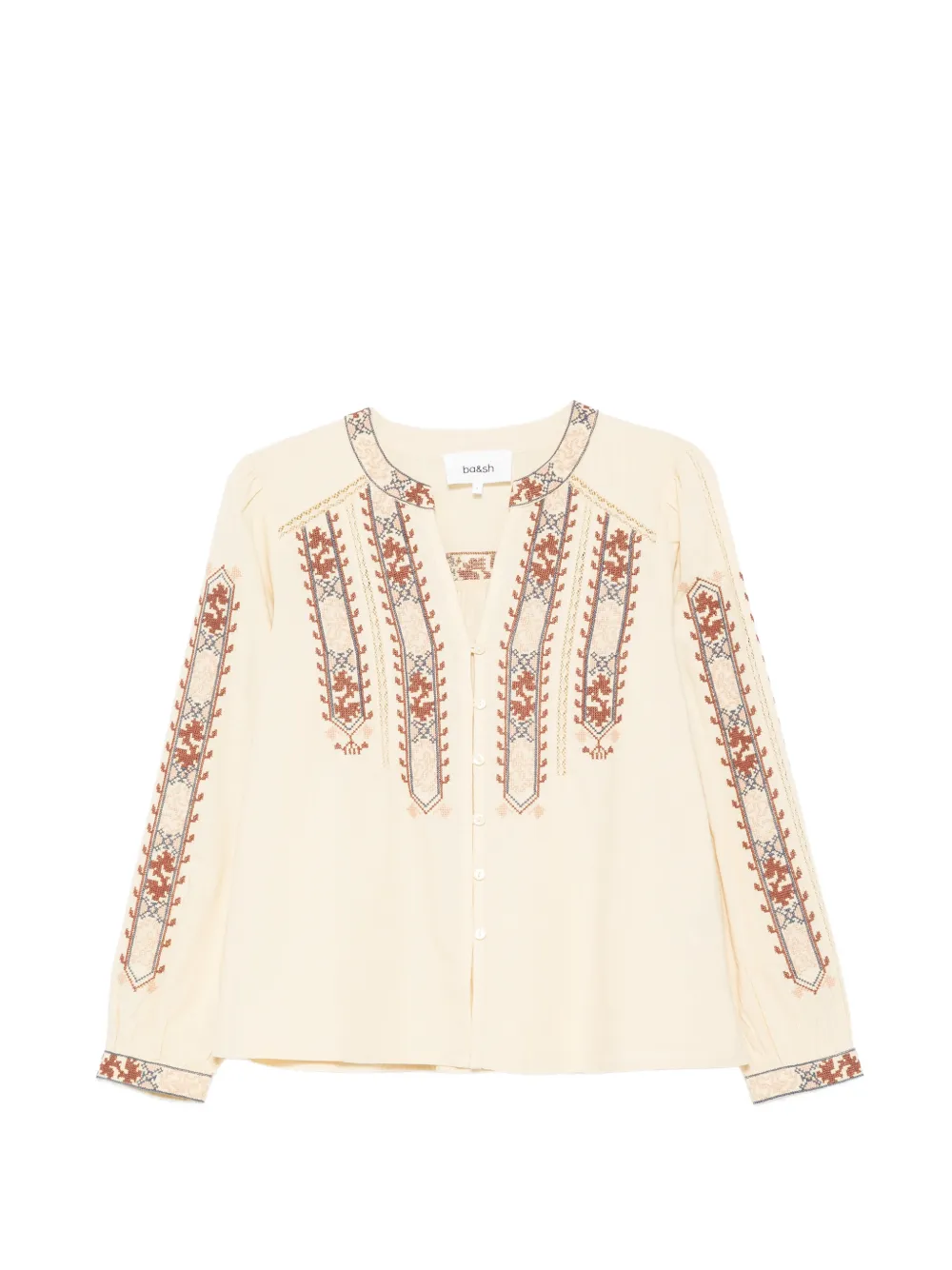 Ba&Sh Faustina embroidered blouse - Toni neutri