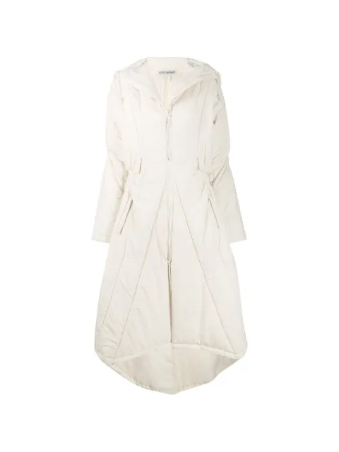 Issey Miyake Pre-Owned ruched hooded coat