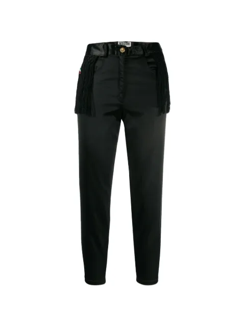 Moschino Pre-Owned fringed cropped trousers