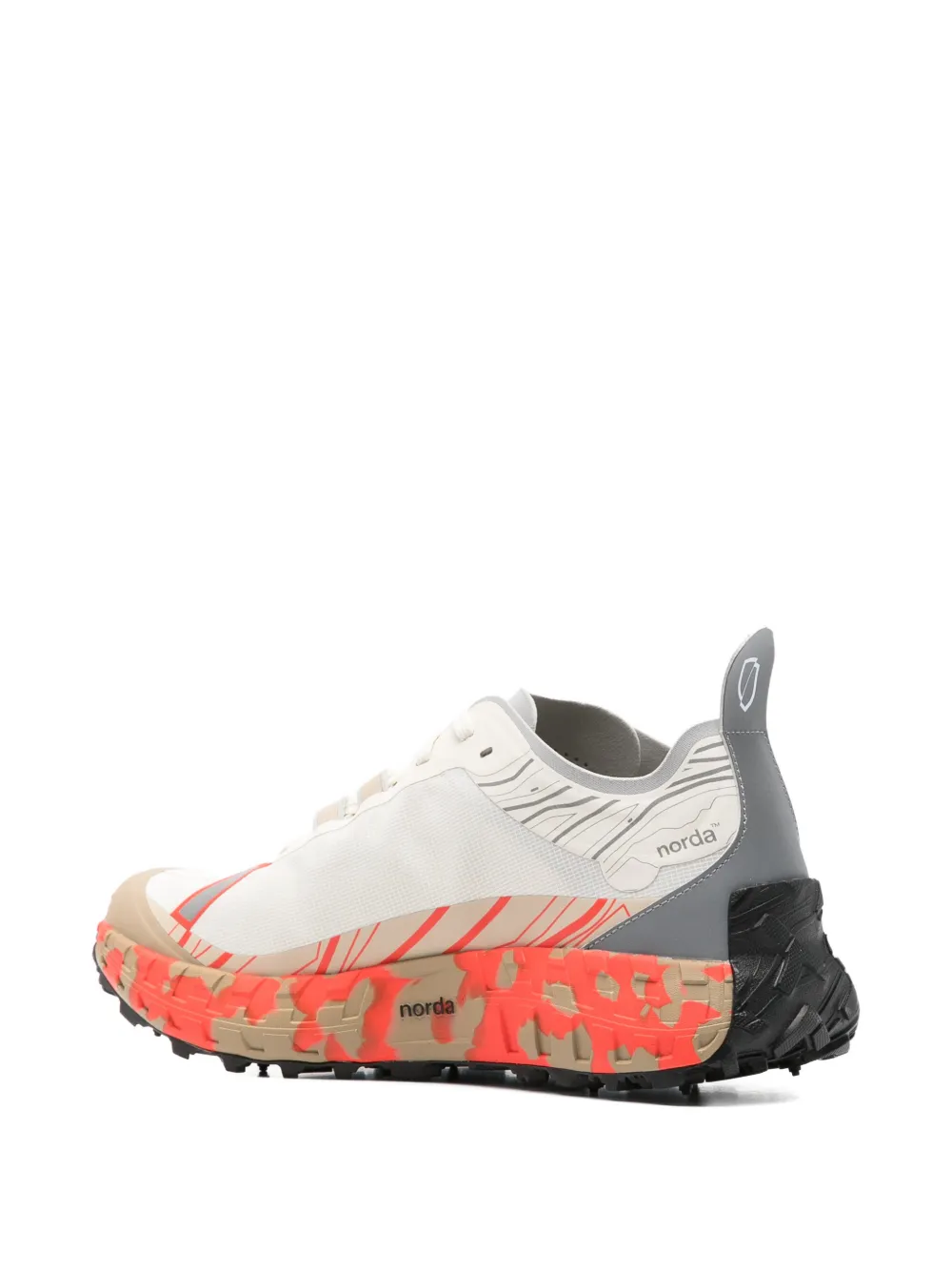 norda 001A sneakers met geribbelde zool Beige