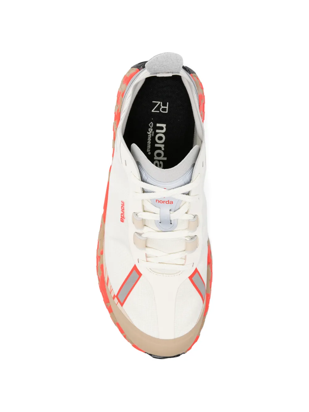 norda 001A sneakers met geribbelde zool Beige