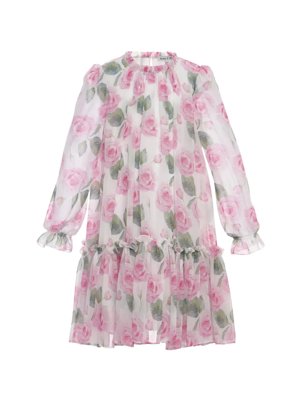 Dress & Fleur floral ruffled dress set - White