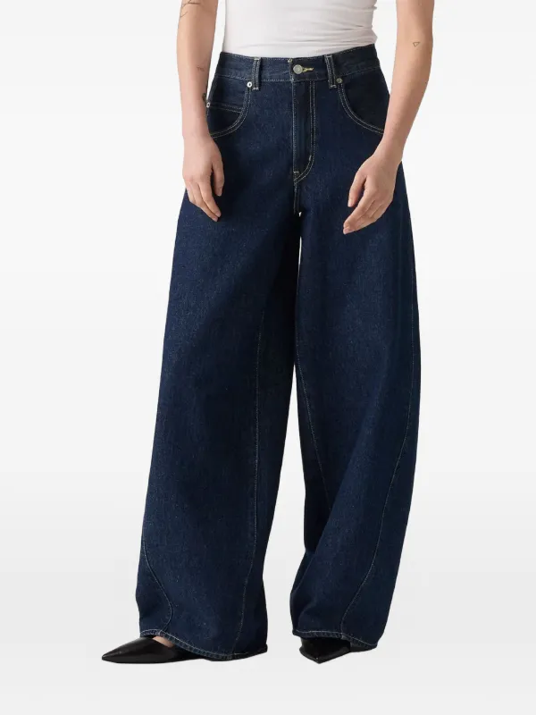 美品✨LEVI'S PREMIUM SUPER BAGGY BARREL W24 Levi's Premium Super Baggy Barrel Jeans | Blue | FARFETCH AO