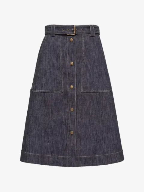 Moncler belt button skirt