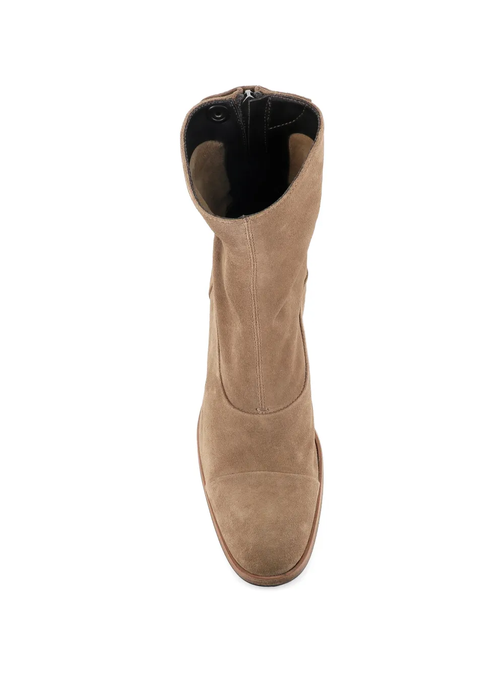 Alberto Fasciani Oxana zip detail boots Beige