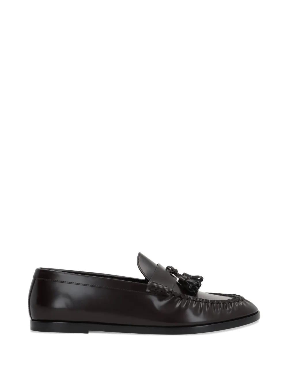 The Row tassel-detail loafers - Marrone