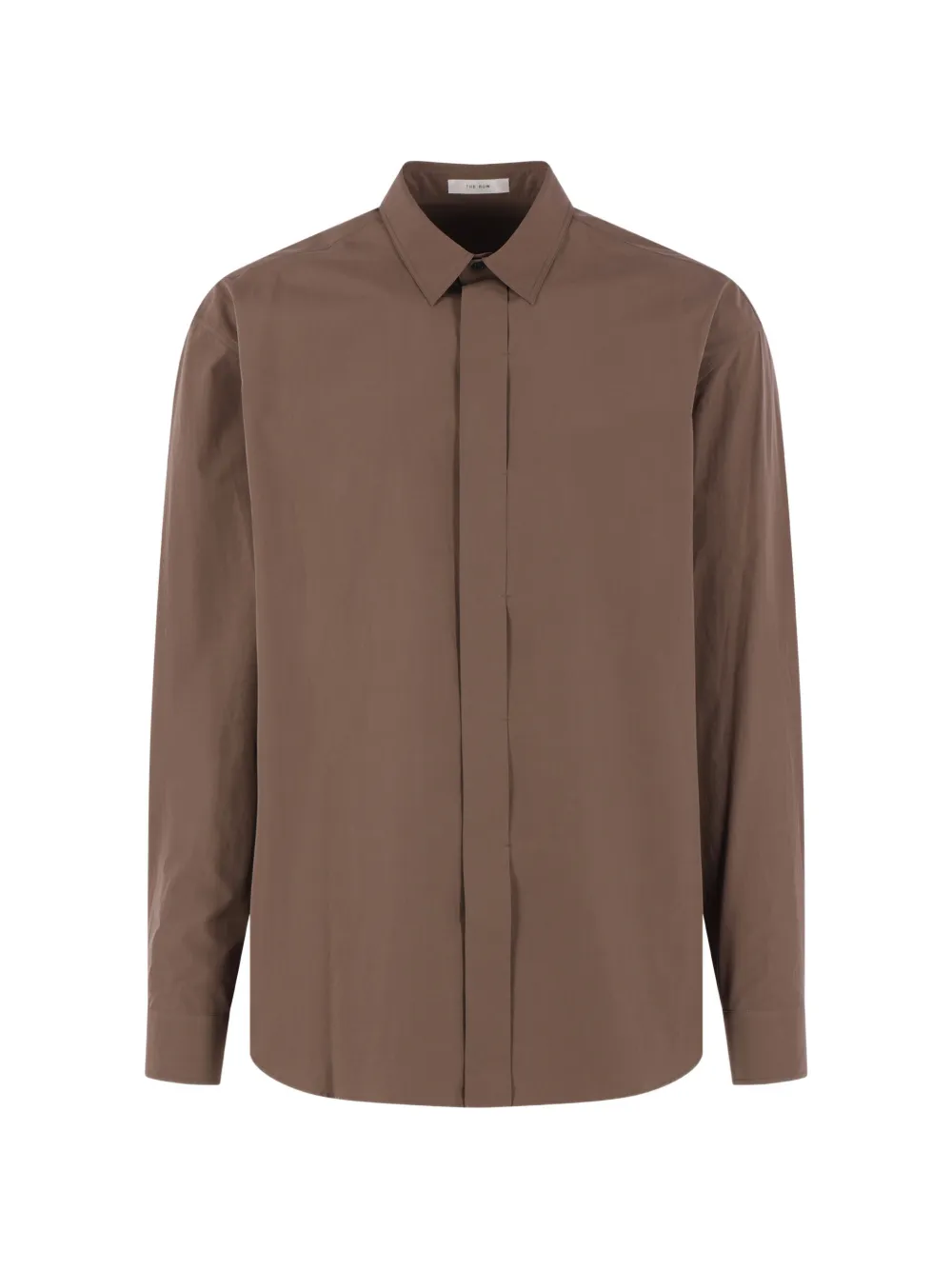 The Row Nilo poplin shirt - Marrone