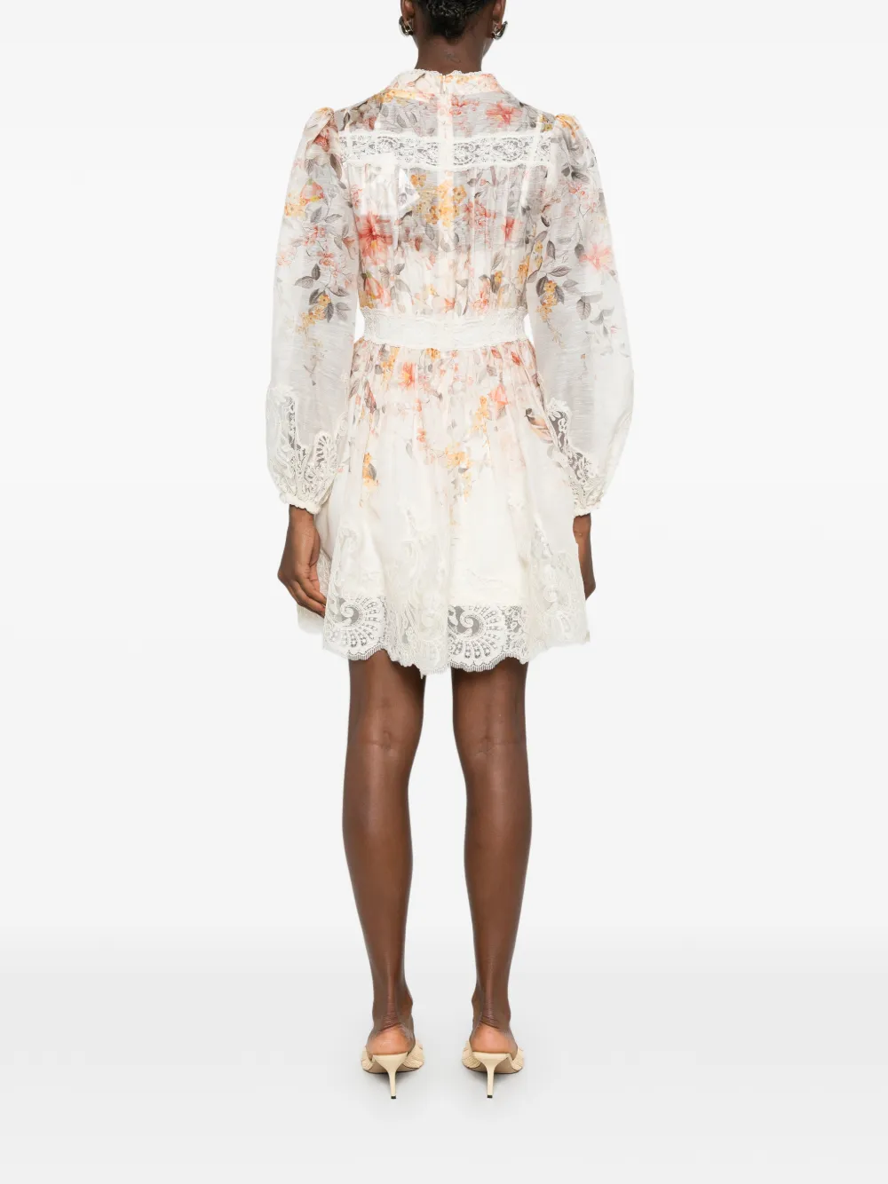 ZIMMERMANN Luna mini dress Roze