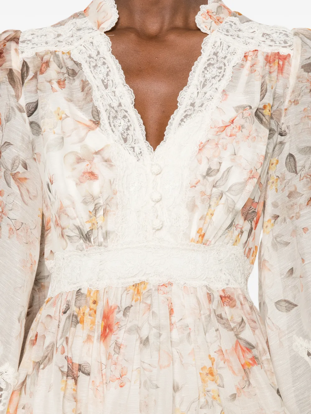 ZIMMERMANN Luna mini dress Roze
