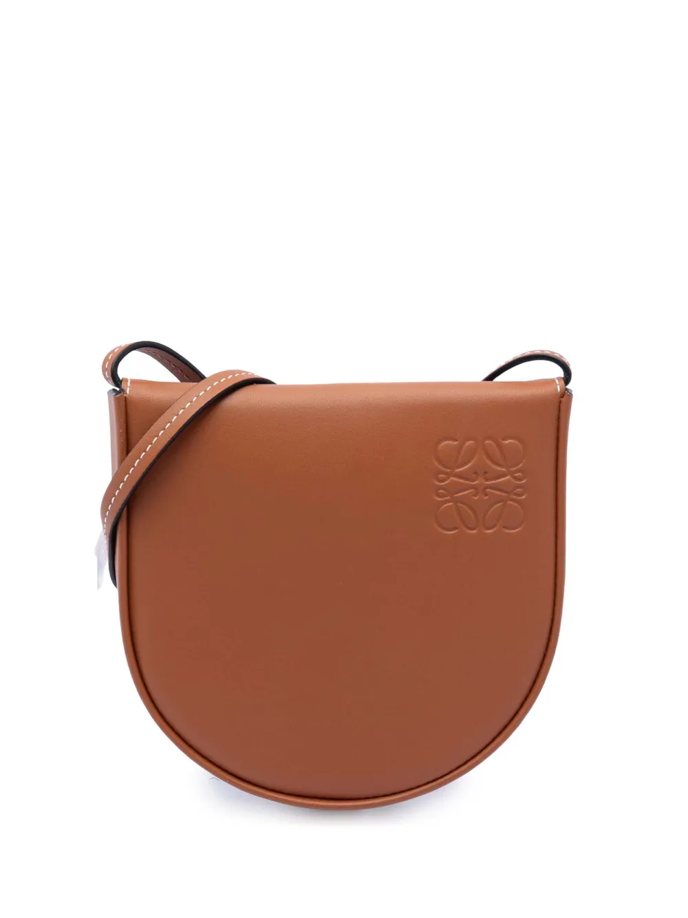 Loewe Pre-Owned 2010-2026 Small Soft Calfskin Heel Pouch crossbody bag - Marrone